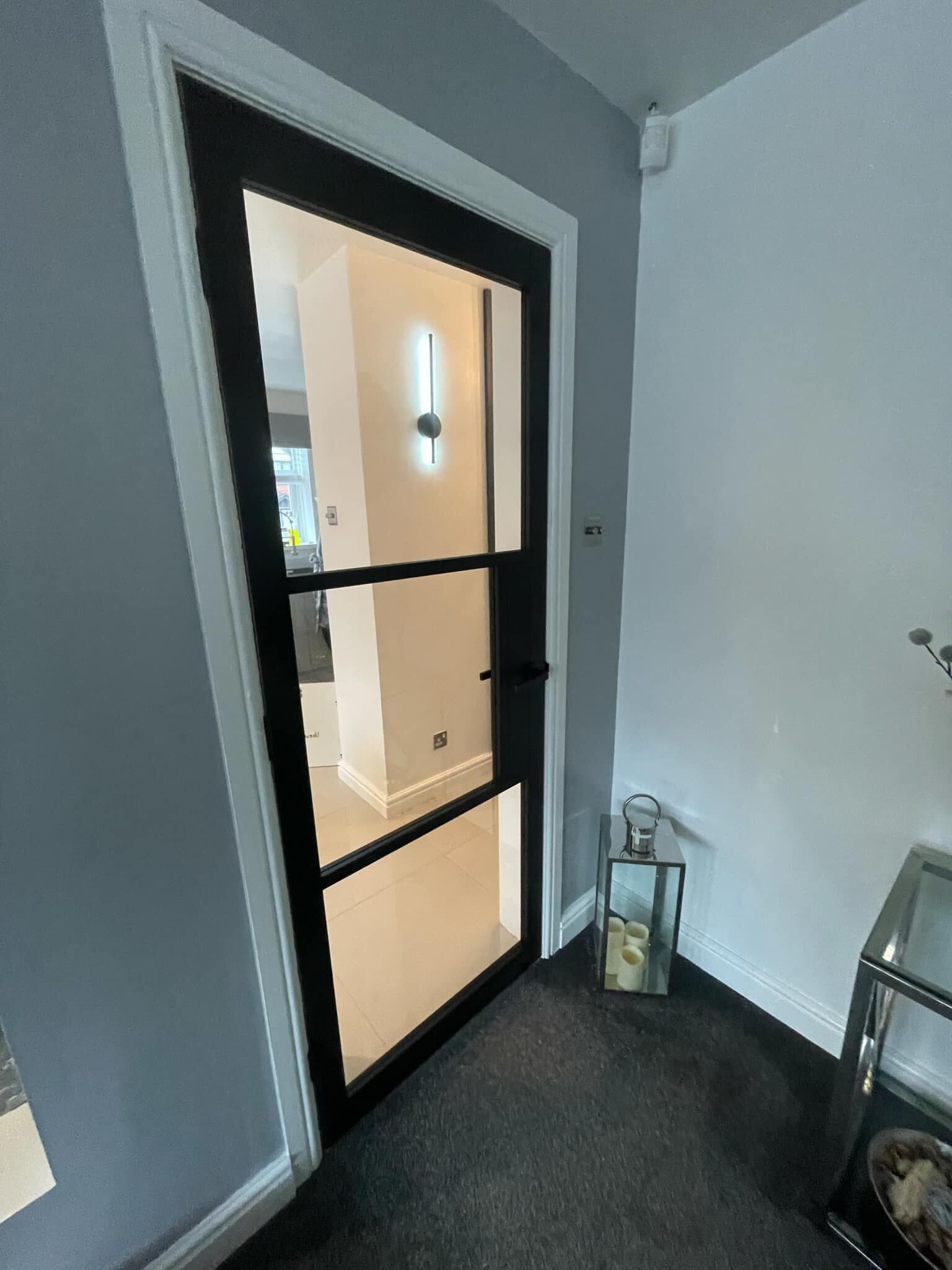 1981 x 533 x 35mm (21") Heritage Black Clear Glazed - Prefinished Internal Doors